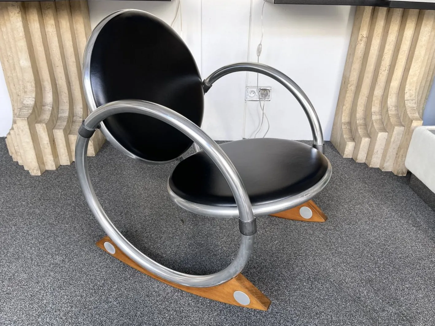 Italienischer Dondolo Schaukelstuhl von Verner Panton für Ycami, 1990er