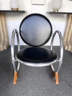 Italienischer Dondolo Schaukelstuhl von Verner Panton für Ycami, 1990er