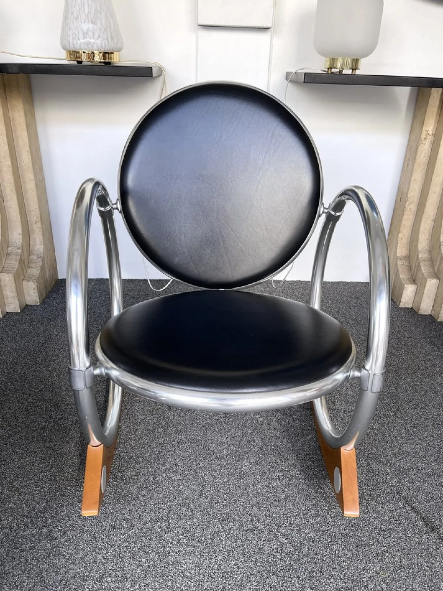Italienischer Dondolo Schaukelstuhl von Verner Panton für Ycami, 1990er
