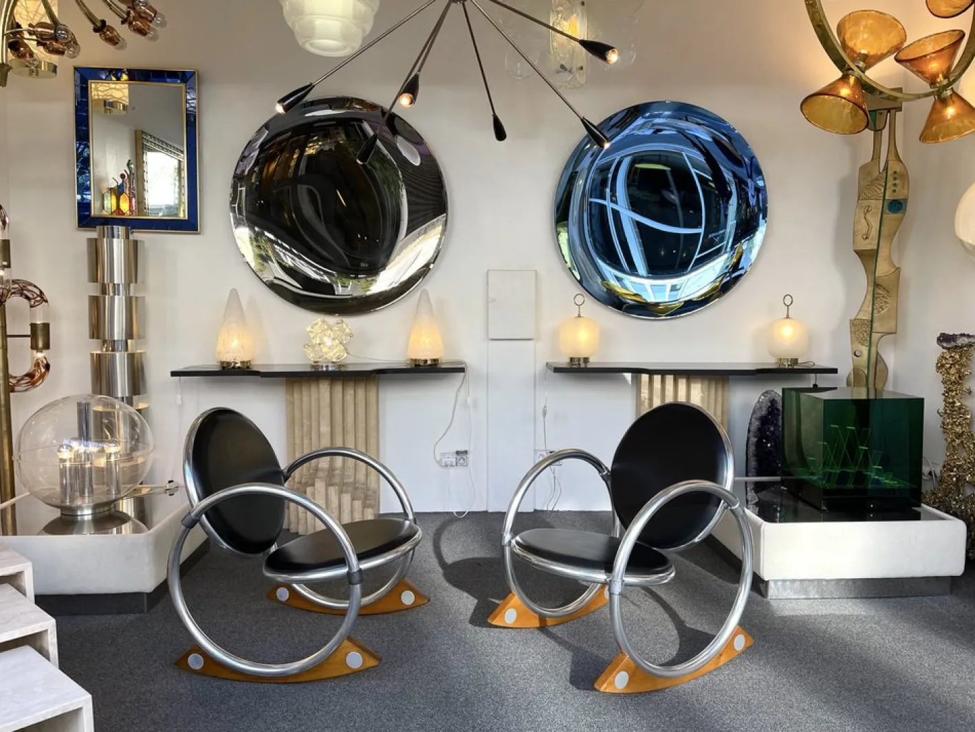 Italienischer Dondolo Schaukelstuhl von Verner Panton für Ycami, 1990er