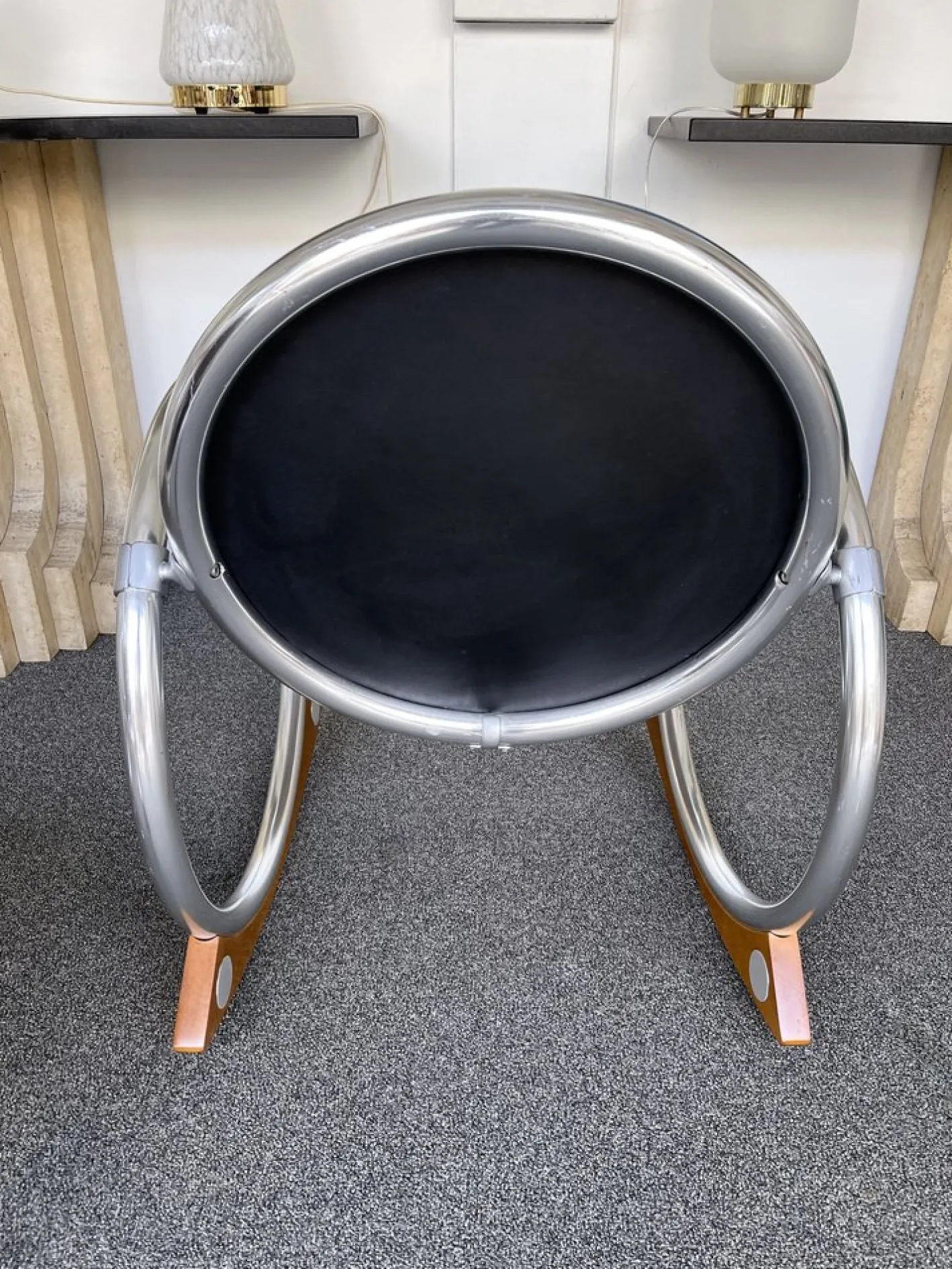 Italienischer Dondolo Schaukelstuhl von Verner Panton für Ycami, 1990er