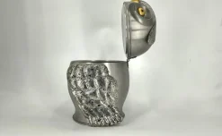Italienischer Eiskübel in Eulen-Optik, 1960er