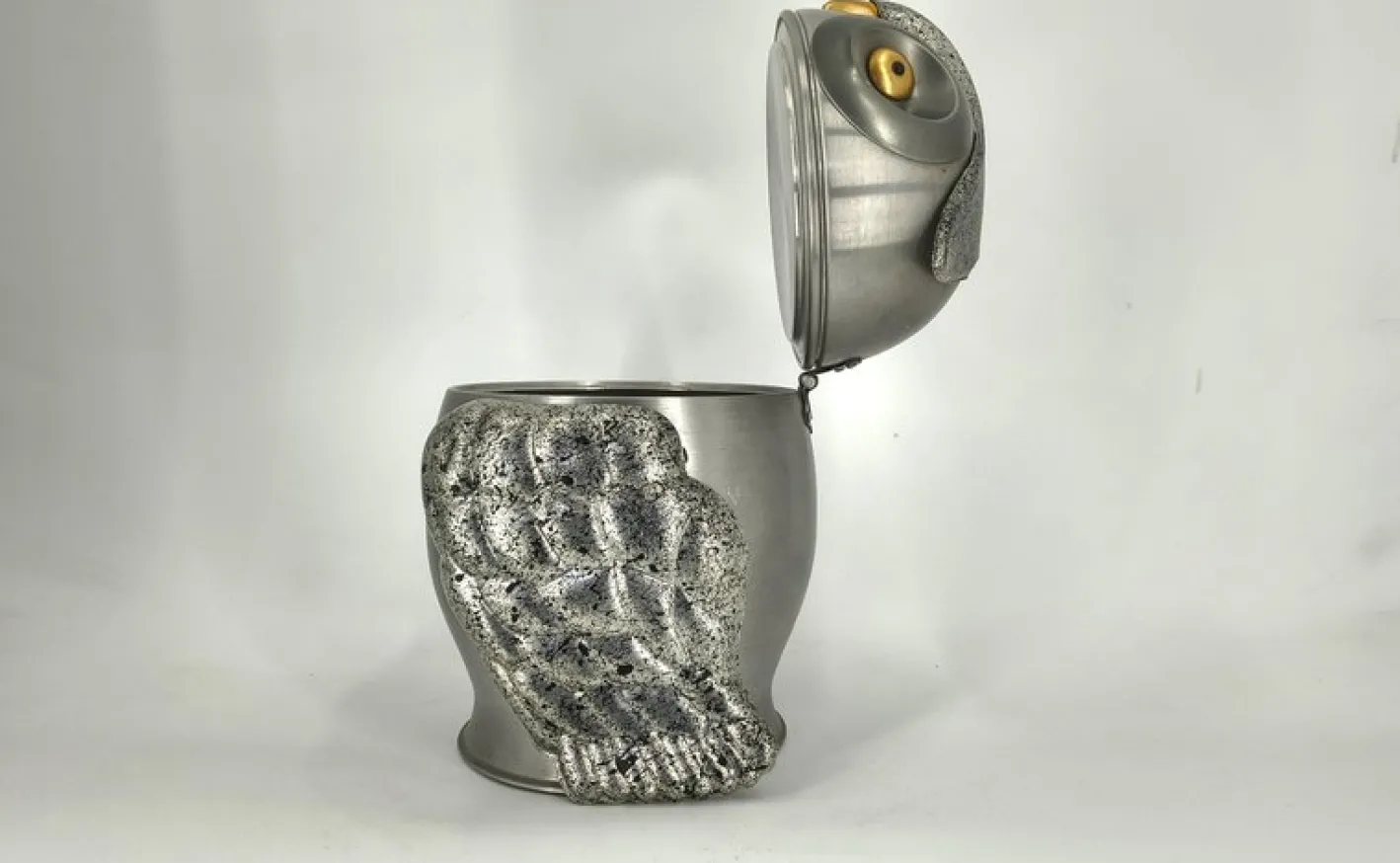 Italienischer Eiskübel in Eulen-Optik, 1960er