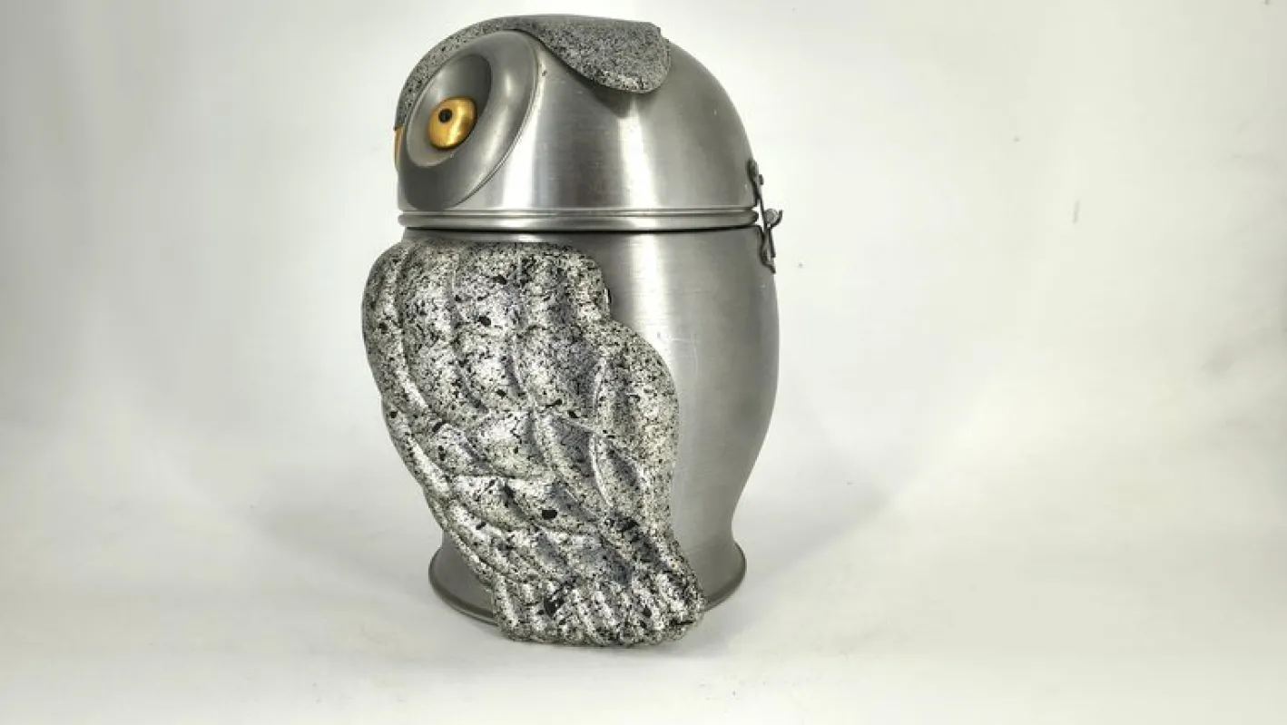 Italienischer Eiskübel in Eulen-Optik, 1960er
