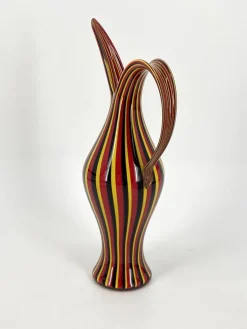 Italienische Rigati Karaffe aus Muranoglas von Anna Gili für Salviati, 1997