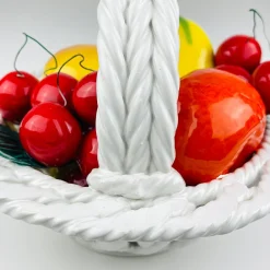 Italienischer Keramik Obstkorb, 1970er