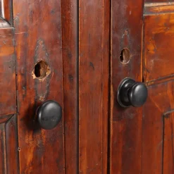 Italienischer Kleiderschrank aus Nussholz und Pappel