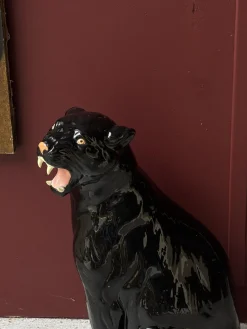Italienischer Künstler, Black Panther, 1960er, Terrakotta