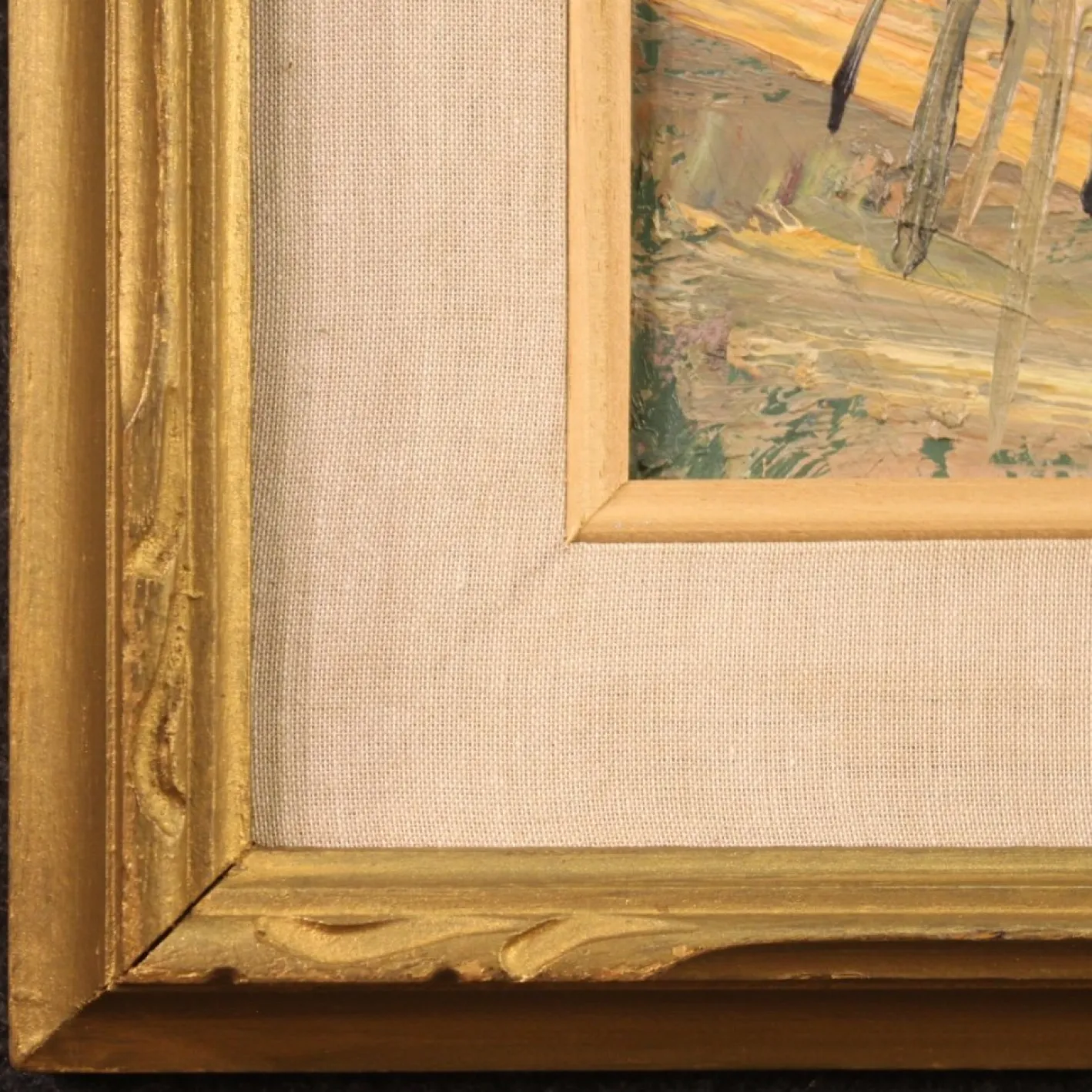 Italienischer Künstler, Landschaft, 1970, Öl auf Leinwand