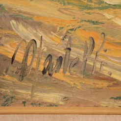 Italienischer Künstler, Landschaft, 1970, Öl auf Leinwand