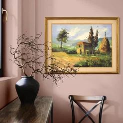 Italienischer Künstler, Landschaft, 1970, Öl auf Leinwand