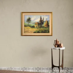 Italienischer Künstler, Landschaft, 1970, Öl auf Leinwand