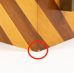 Italienischer Mid-Century Eiskübel aus Holz & Messing, 1960er