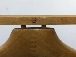 Italienischer Mid-Century Garderobenständer aus Buche & Messing von Fratelli Reguitti, 1950er