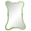Italienischer Murano Glas Spiegel in Grau von Simoeng