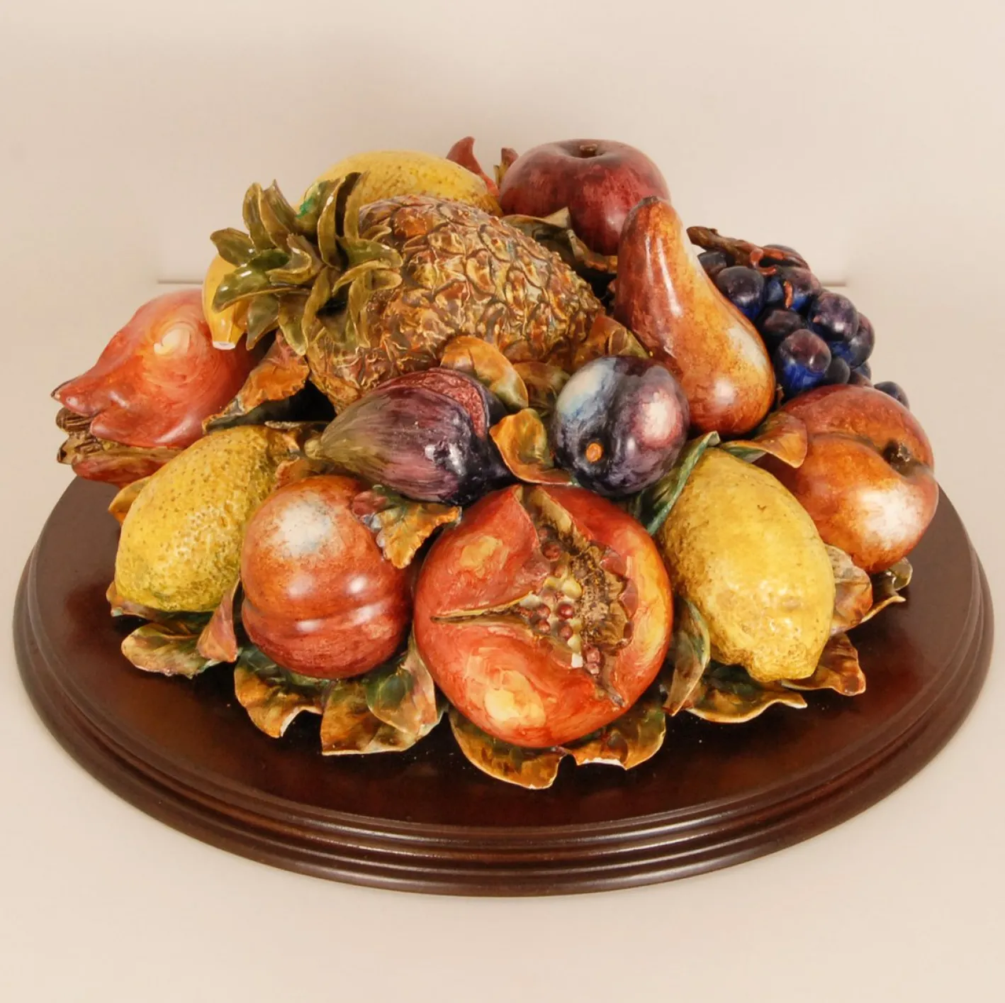 Italienischer Obstkorb aus Keramik, 1950er