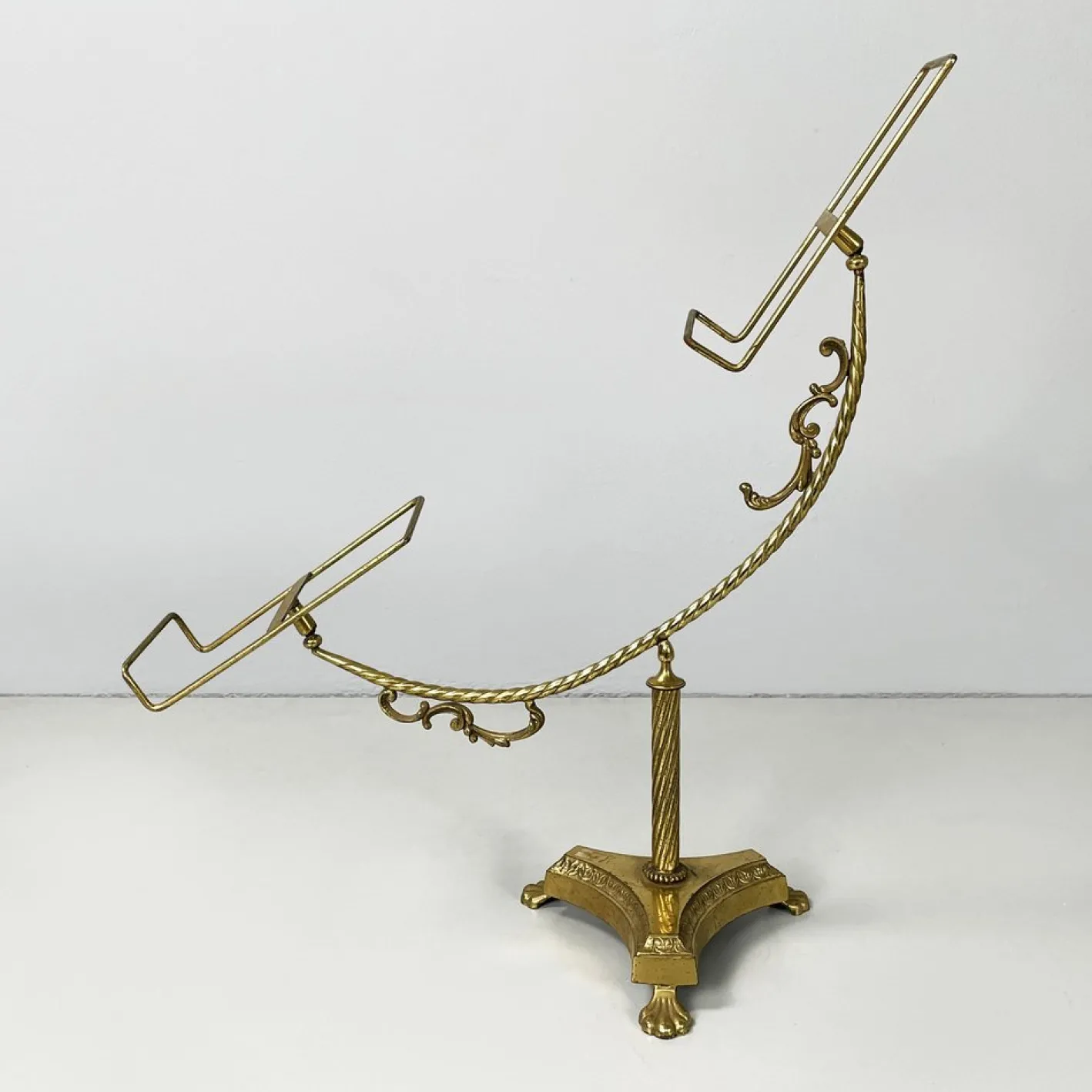 Italienischer Tischständer im Empire-Stil aus Messing und Bronze, Frühe 1900er