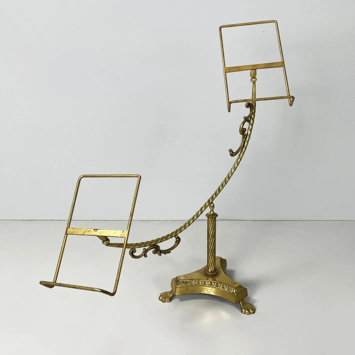 Italienischer Tischständer im Empire-Stil aus Messing und Bronze, Frühe 1900er