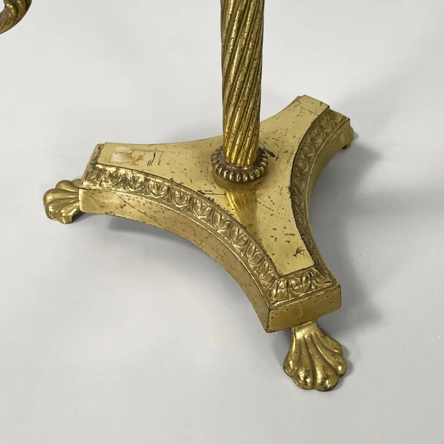 Italienischer Tischständer im Empire-Stil aus Messing und Bronze, Frühe 1900er