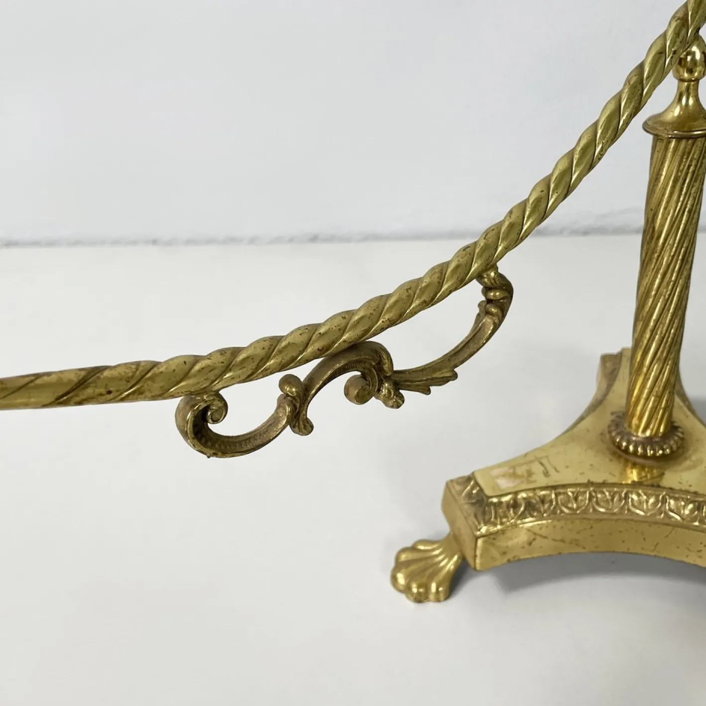 Italienischer Tischständer im Empire-Stil aus Messing und Bronze, Frühe 1900er