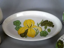 Italienischer Töpferöl und Essig & Salz & Pfeffer Behälter von Ernestine, 1950er, 5er Set