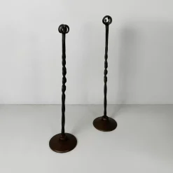 Italienischer Türstopper aus Schmiedeeisen im 19. Jh., 1930er, 2er Set