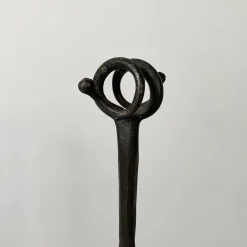 Italienischer Türstopper aus Schmiedeeisen im 19. Jh., 1930er, 2er Set