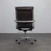 Italienischer Una Leder Bürostuhl von ICF, 1990er