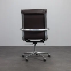 Italienischer Una Leder Bürostuhl von ICF, 1990er