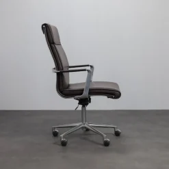 Italienischer Una Leder Bürostuhl von ICF, 1990er