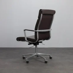 Italienischer Una Leder Bürostuhl von ICF, 1990er