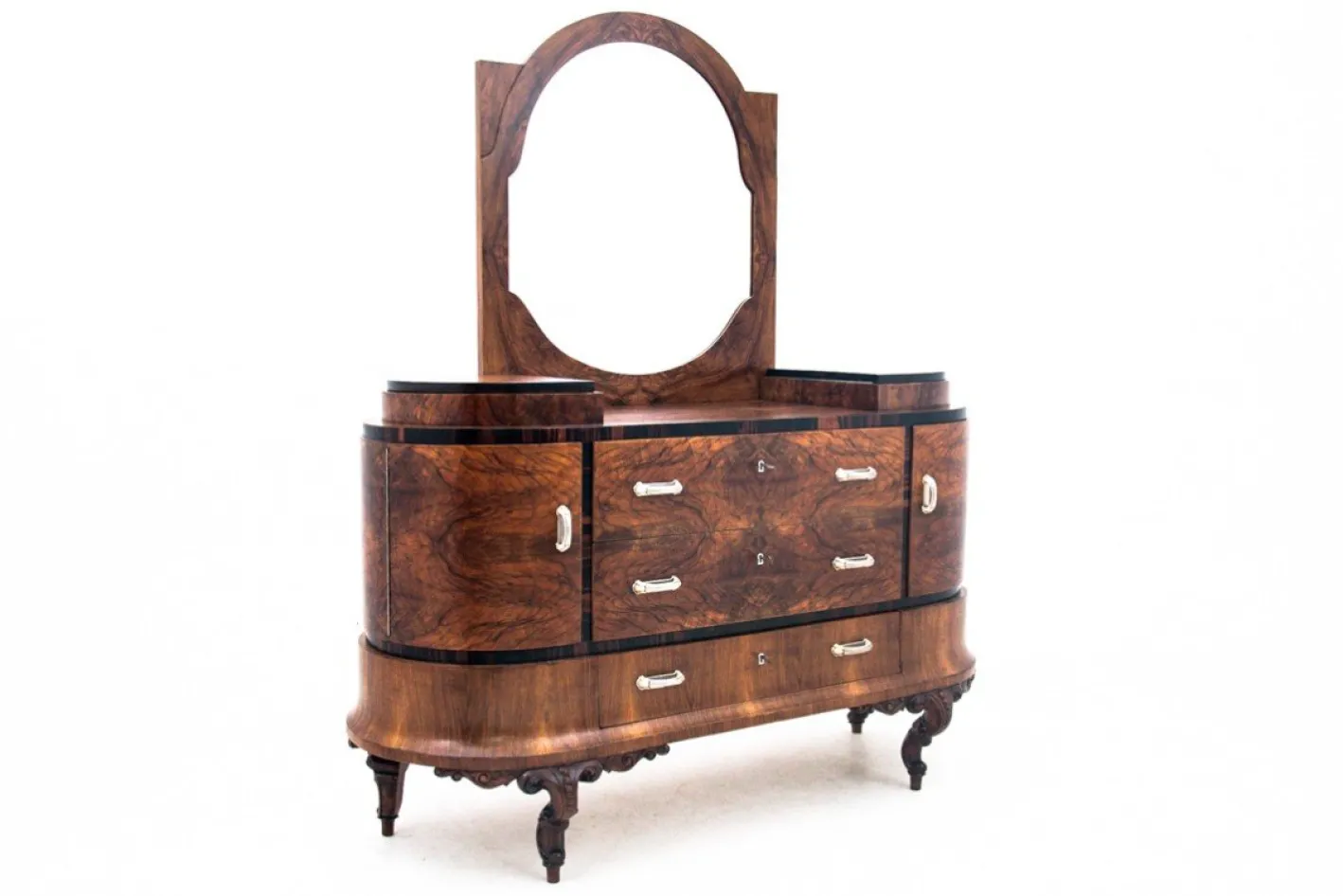Italienischer Vintage Art Deco Frisiertisch, 1920er