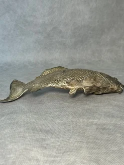 Italienischer Vintage Fisch Serviettenhalter aus Metall, 1970er