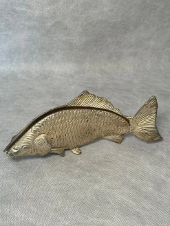 Italienischer Vintage Fisch Serviettenhalter aus Metall, 1970er