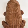 Italienischer Vintage Froschkorb aus Rattan, 1980er