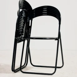 Italienischer Vintage Klappstuhl aus Metall, 1980er