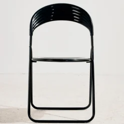 Italienischer Vintage Klappstuhl aus Metall, 1980er