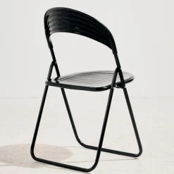 Italienischer Vintage Klappstuhl aus Metall, 1980er