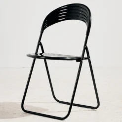 Italienischer Vintage Klappstuhl aus Metall, 1980er