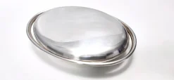 Italienischer Vintage Servierteller aus versilbertem Metall von Lino Sabattini, 1970er