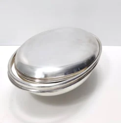 Italienischer Vintage Servierteller aus versilbertem Metall von Lino Sabattini, 1970er