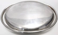 Italienischer Vintage Servierteller aus versilbertem Metall von Lino Sabattini, 1970er