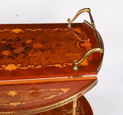Italienischer Vintage Sorrento Servierwagen mit Intarsien, 1960