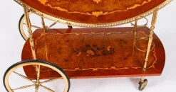 Italienischer Vintage Sorrento Servierwagen mit Intarsien, 1960