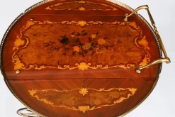 Italienischer Vintage Sorrento Servierwagen mit Intarsien, 1960