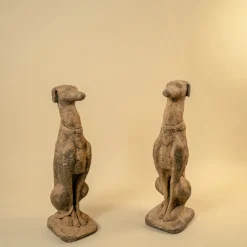 Italienischer Windhund aus Stein, 1980er