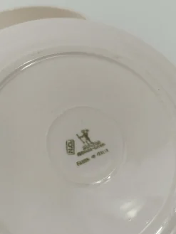 Italienisches Art Deco Teeservice aus Weißer & Tiffany Grüner Majolika von Richard Ginori, 1930er, 10 . Set