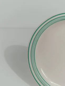Italienisches Art Deco Teeservice aus Weißer & Tiffany Grüner Majolika von Richard Ginori, 1930er, 10 . Set