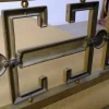 Italienisches Doppelbett aus Messing aus den 1970er