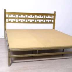 Italienisches Doppelbett aus Messing aus den 1970er